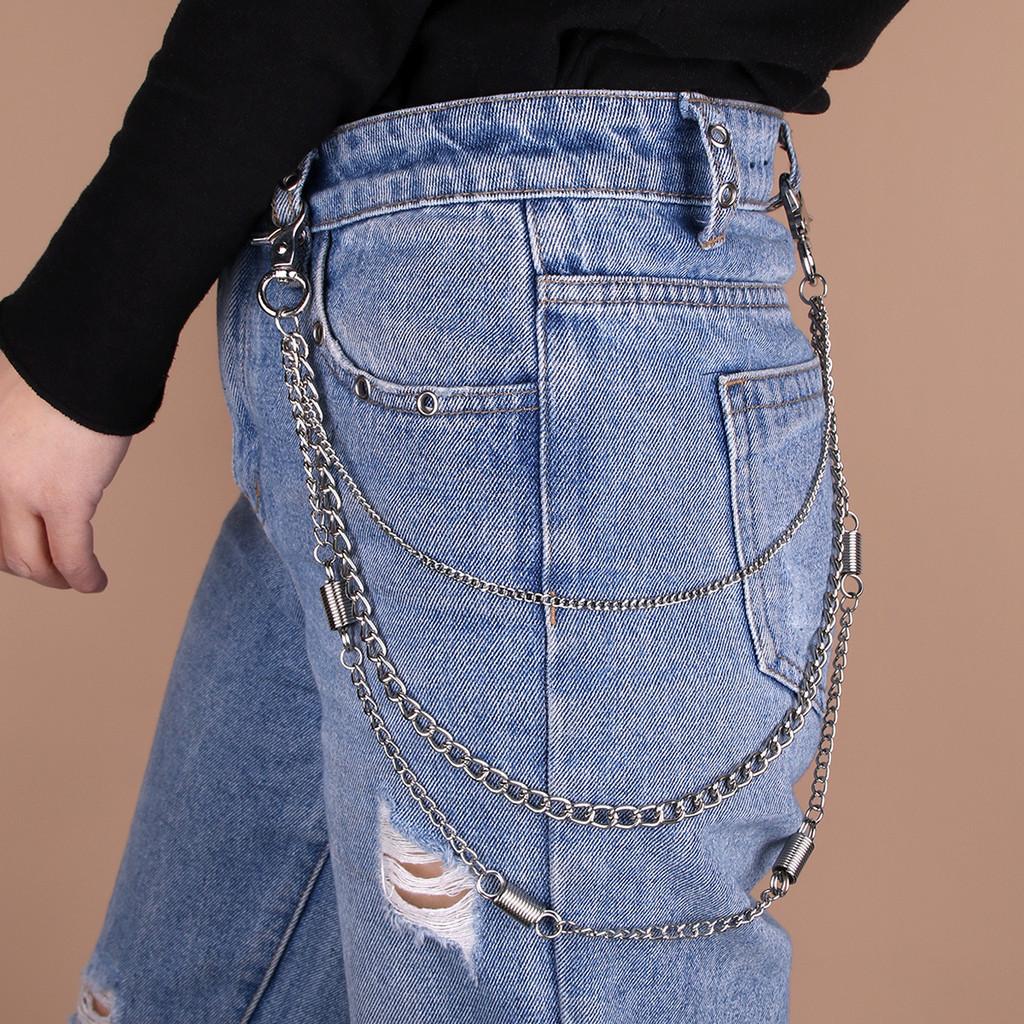 Womens Metal Cross Waist Chain For Street Style Hip Hop Fashion