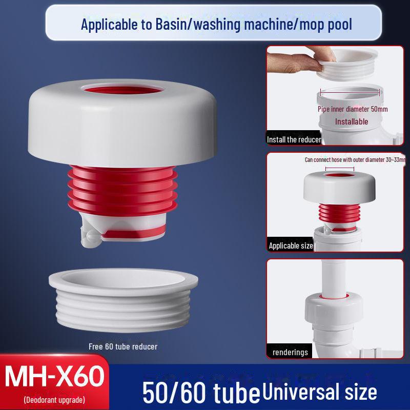 Hansha Anti-Odor Floor Drain Seal for Kitchen & Bathroom Sinks