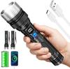 Ultra-Bright Rechargeable Flashlight, Compact & Lightweight Torch for Camping Hiking Fishing Outdoor Emergency  Lighting