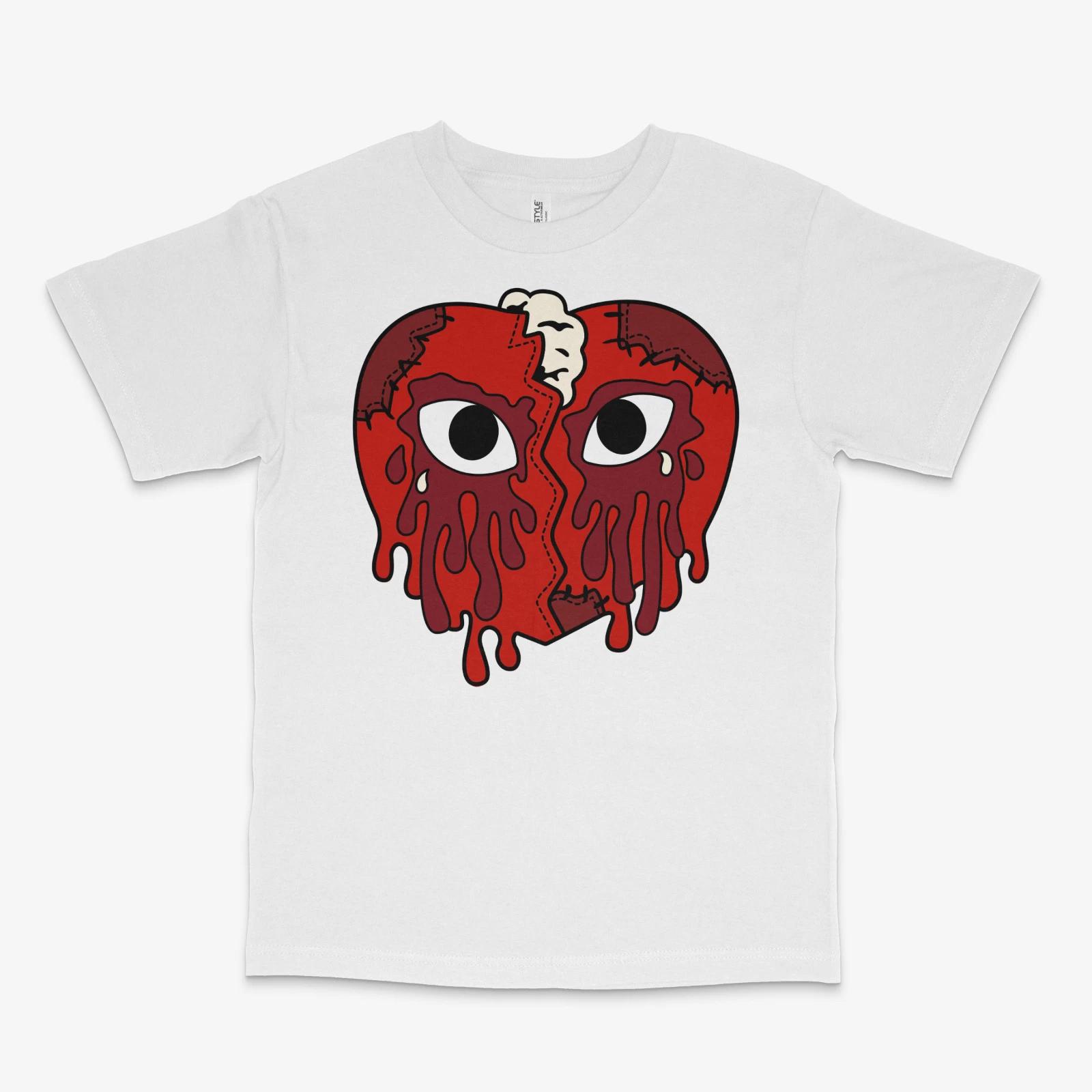 Crying Heart Brick by Brick White Tee XXXL