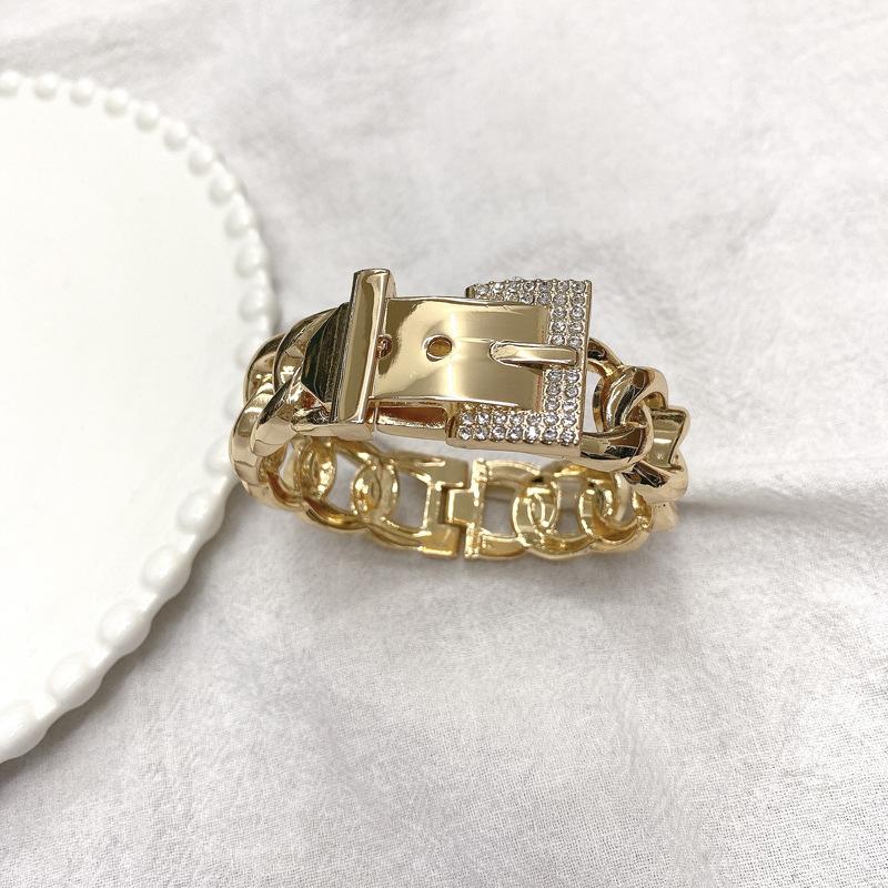 Bracelet European and American Style High-end Light Luxury Chain Buckle Belt Women's Jewelry