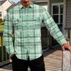 Men's Basic Long Sleeve Shirt with Two Pockets