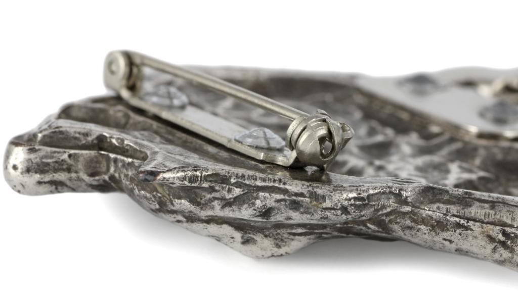 Presa Canario, Dogo Canario, Canary Mastiff – Brooch with a clip, holder for a start number – Design 02 | Art-Dog