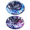 Aufblasbarer Snow-Tube-Schlitten mit Doppelgriffen, Ski-Ring-Ventil-Design, robustes Winter-Outdoor-Spielzeug für Kinder und Erwachsene