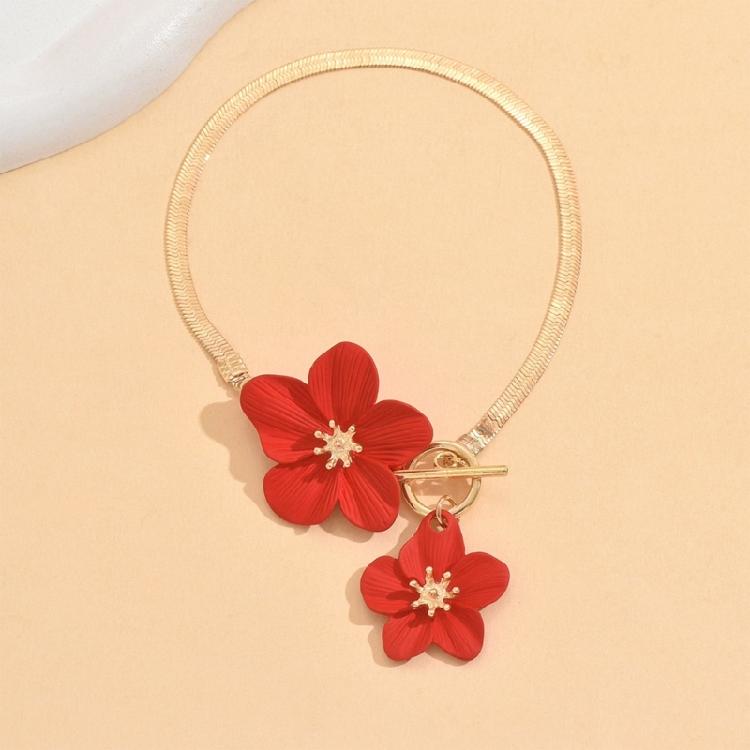 Stylish Flower Ankle Jewelry Secure Adjustable Closure Iron Chain for Casual Outfits Festivals Gifts for Lovers