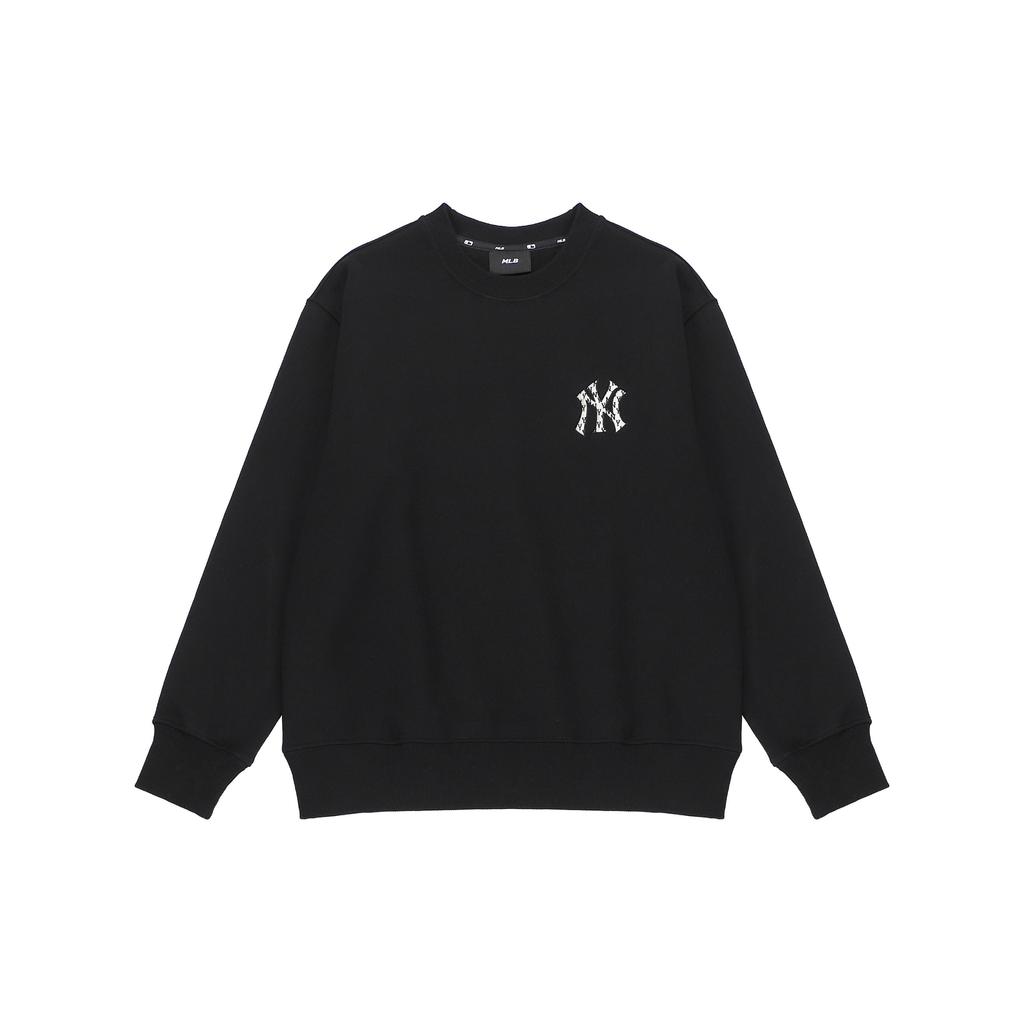 MLB Sweatshirts Unisex Black Crew Neck Moderate Regular 3AMTM0124-50BKS