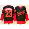 Mens Retro Ice Hockey Jersey Custom Number 71 88 Larkin DeBrincat Datsyuk Cotton Blend Practice Uniform