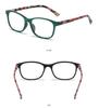 Square Floral Frame Reading Glasses Women Men Lightweight Presbyopic Reading Glasses 1.0 1.5 2.0 2.5 3.0 3.5 4.0 Presbyopia Eyewear