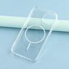 For iPhone 15 Magnetic Case Acrylic TPU Clear Phone Back Cover