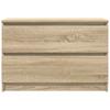 TV Cabinet in Sonoma Oak Finish 80 x 35 x 54 cm Engineered Wood