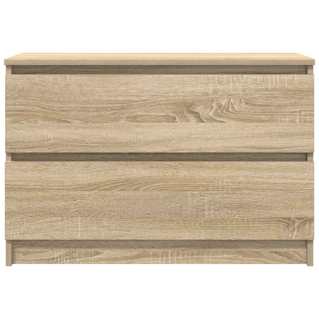 TV Cabinet in Sonoma Oak Finish 80 x 35 x 54 cm Engineered Wood