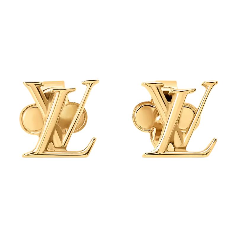 Louis Vuitton Blumenmuster Form Ohr-Manschette Detail Ohrringe Damen Ohrringe Gold M03973