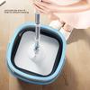 Spin Mop and Bucket Set with Self Separation Dirty and Clean Water System 360 Degree Rotating Self Wringing Square Mop Floor Cleaner for Home