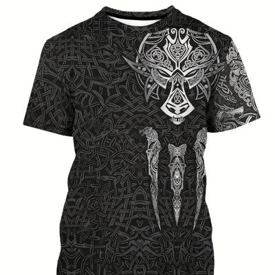 Men's 3D Print Mexico Casual Shirts Short Sleeves Graphic Breathable Comfy Tees Men's Novelty Lounge Wear Tops For Summer