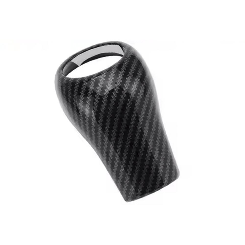 Carbon Fiber style Car Gear Shift Knob Decorative Cover Fit For Mercedes For Benz W204 W212 A C E GLS Class Handle Sleeve Shell
