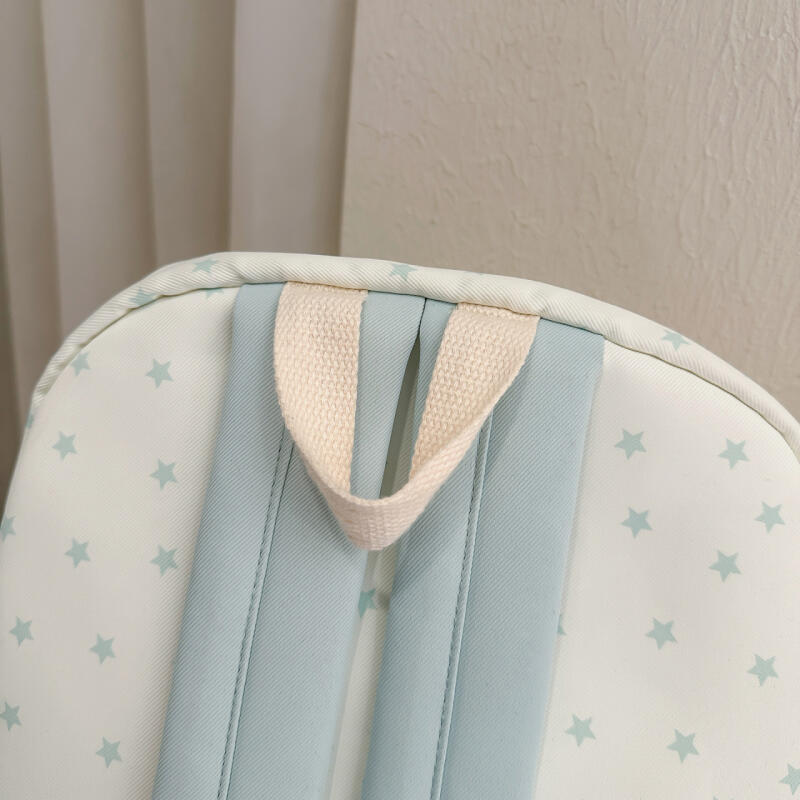Color Contrast Backpack Women's Star Backpack Student Schoolbag