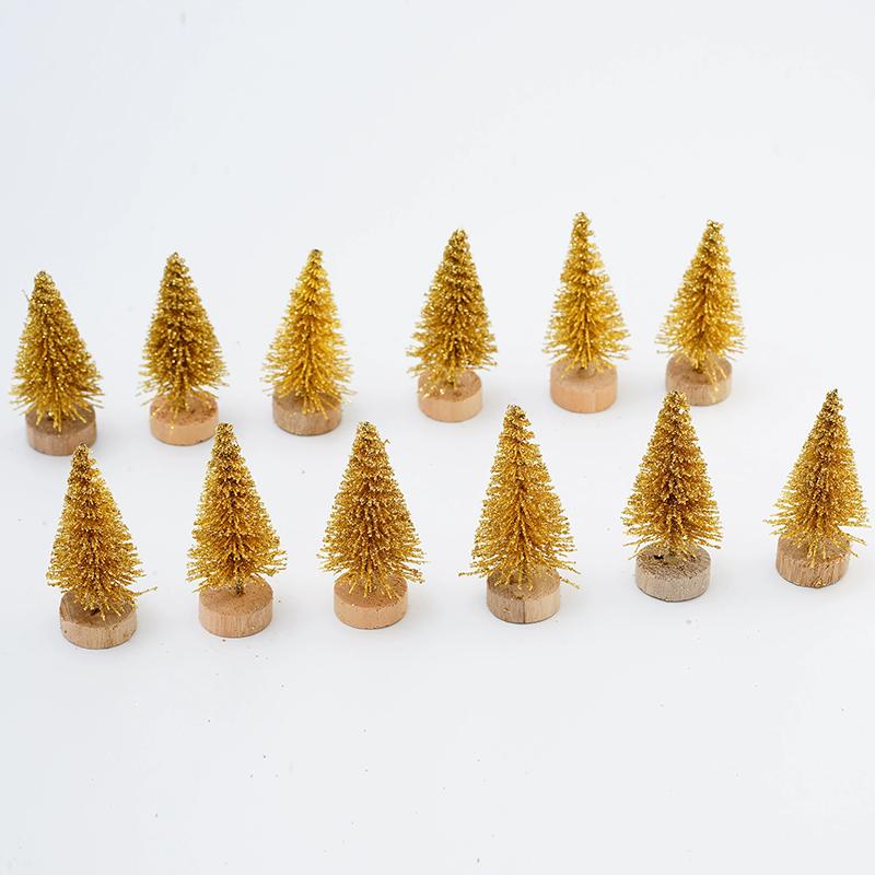 WTEMPO Mini Christmas Tree Home Office Store Desktop Christmas Tree Ornaments Festive Indoor Outdoor Christmas-themed Party Decorations