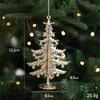 Plastic Angel Xmas Pendants Snowflake Christmas Tree Ornaments  for Home