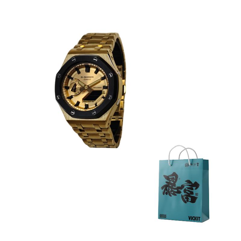 

G Shock GA 2100GB 1AER 45mm GA-2100GB-1A- Offshore Mixed Black Gold