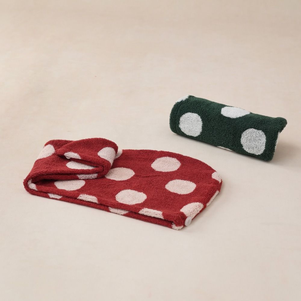 Combed Cotton Hair Towel Mint Green Luxury Hair Dry Towels New Hair Wrap Drying Tool