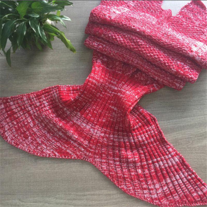 Cozy Mermaid Tail Handmade Crocheted Blanket For Adults And Kids In Soft Acrylic