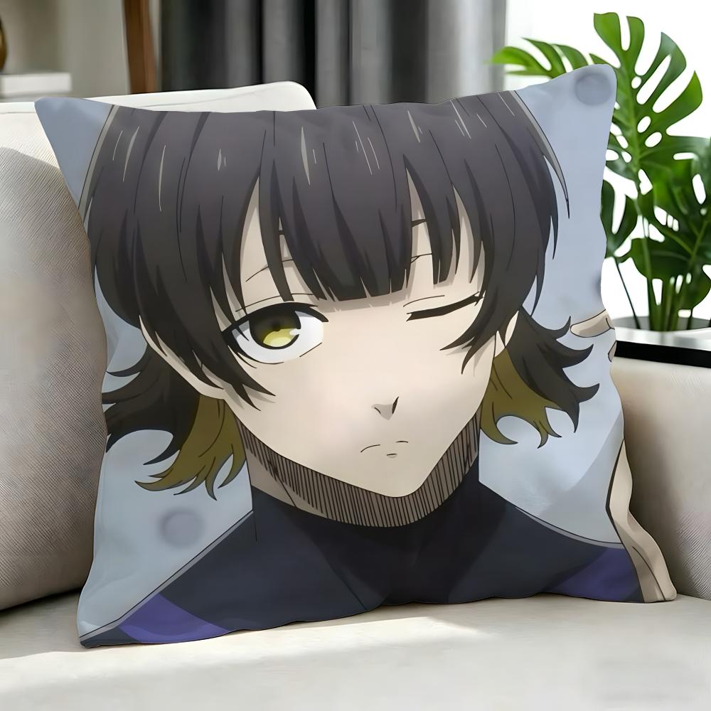 Anime Blue Lock Cushion Cover Cushion Cover Set 4Pcs 50X50 45X45 40X40 Pillowcase Decorative Sofa Home Decor