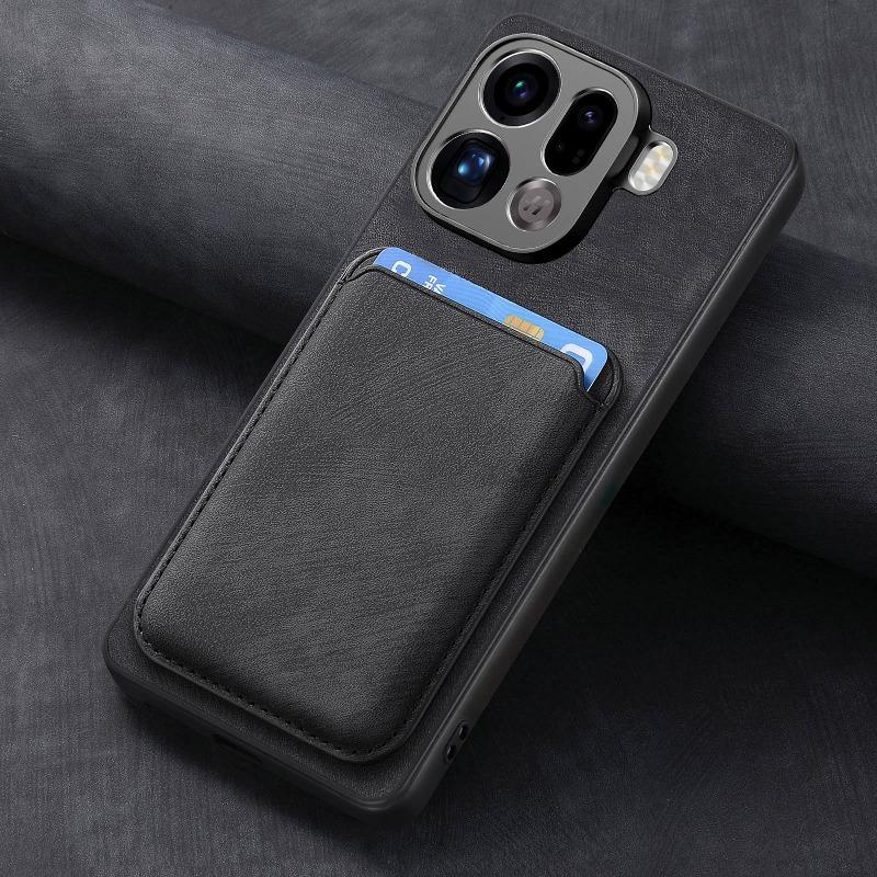For  Detachable 2 in 1 Leather Case for Find X9 Pro X 9 Magnetic Wallet Card Pocket Cover for OPPO Find X9pro Shell