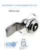 Stainless Steel Drawer Cabinet Lock Box Door Lock Triangle Key Cam Industrial Lock Cylinder Hardware Power Distribution Tool