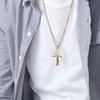 VQYSKO Cross Of Eternal Life Egyptian Ankh Necklace Vampire Stainless Steel Goth Jewelry Loose Charm Findings