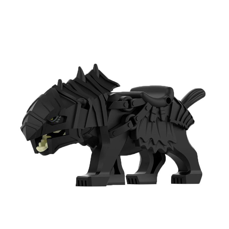 MOC Farm Zoo Animal Building Blocks Crocodile Shark Dolphin Chimpanzee Cow Leopard Educational Game Accessories Bricks Kids Toys