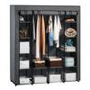 Fabric Wardrobe Gray Textile Foldable 170×170 XXL Wardrobe