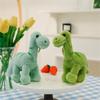 Non-Toxic Fluffy Dinosaur Keychain Long Plush Soft Key Ring For Backpacks Cute Bag Charm Accessory Stuffed Animal Plush Bag Pedant
