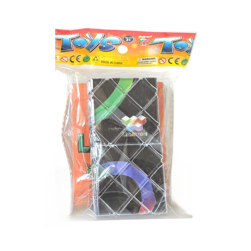 

Магический Рубикс 8 шт. ABS Складная головоломка Игрушка Детский подарок Раннее развитие интеллекта чёрный