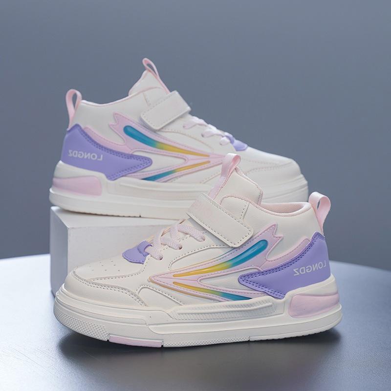 Sneakers Casual in Pelle Mid-Top per Bambini - Moda Autunno/Inverno per Ragazzi e Ragazze