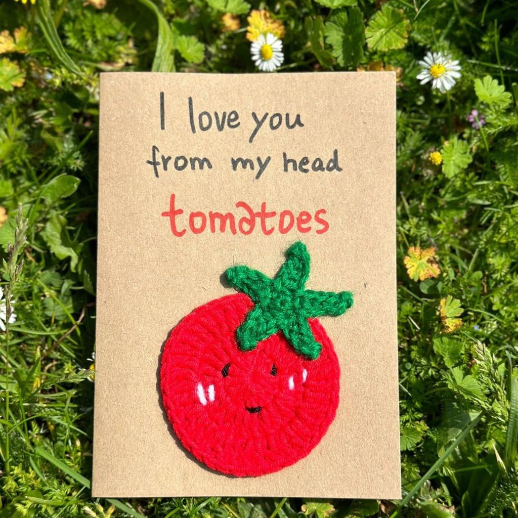 Handmade Crochet Greeting Cards, Cute Amigurumi Card Set For Valentine's Day Birthday Teacher's Day Mother's Day Christmas