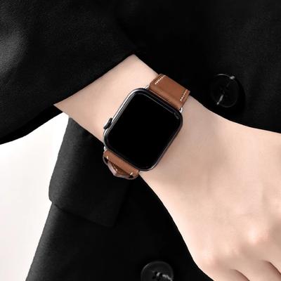 Leather Watch Strap 20mm Elegant Replacement Band Fashionable Leather Watch Band Comfortable Wear for Huawei Watch Fit3