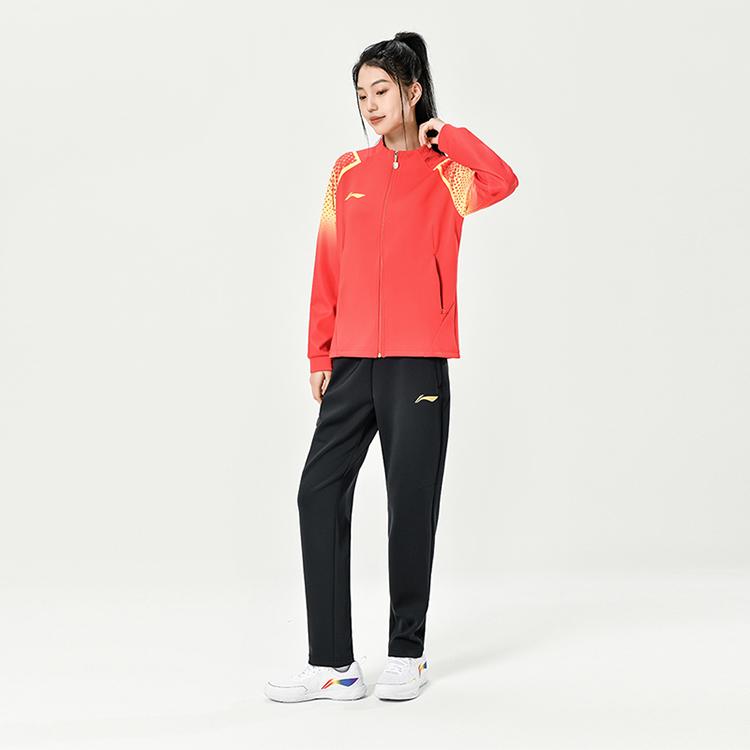 Li Ning Table Tennis Collection Sweatshirt Men's Total Cherry Red AWDU377-1