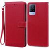 Pro Vivo V21 Pouzdro Silikonové Peněženkové Vyklápěcí Pouzdro na Telefon pro Vivo V2050 V2066 V2108 VivoV21 Kožené Pouzdro Coque pro Vivo V21 5G Fundas