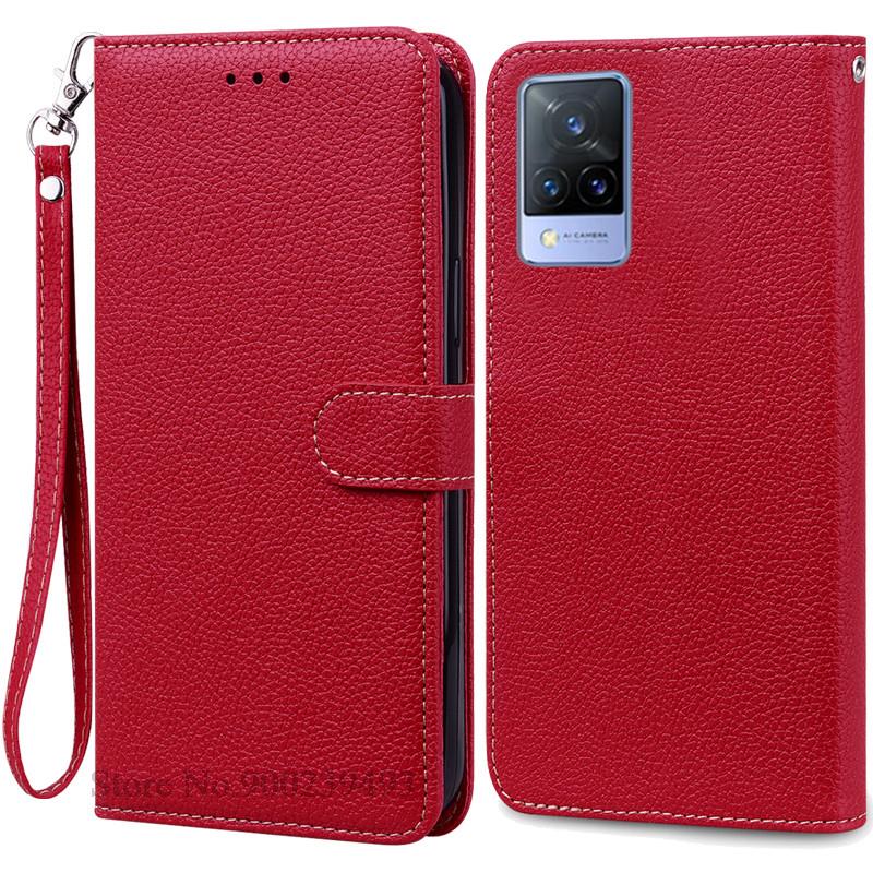 Pro Vivo V21 Pouzdro Silikonové Peněženkové Vyklápěcí Pouzdro na Telefon pro Vivo V2050 V2066 V2108 VivoV21 Kožené Pouzdro Coque pro Vivo V21 5G Fundas
