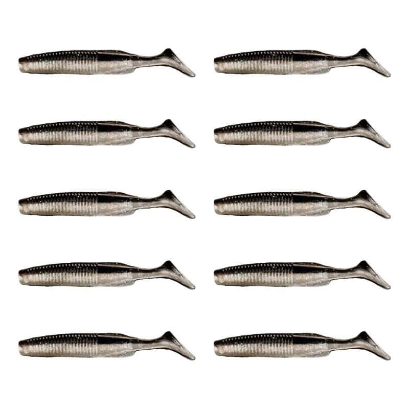 10Pcs Paddle Tail Swimbaits Competitive T Tail Soft Baits Soft Fishing Lures Artificial Wobbler Baits Enduring