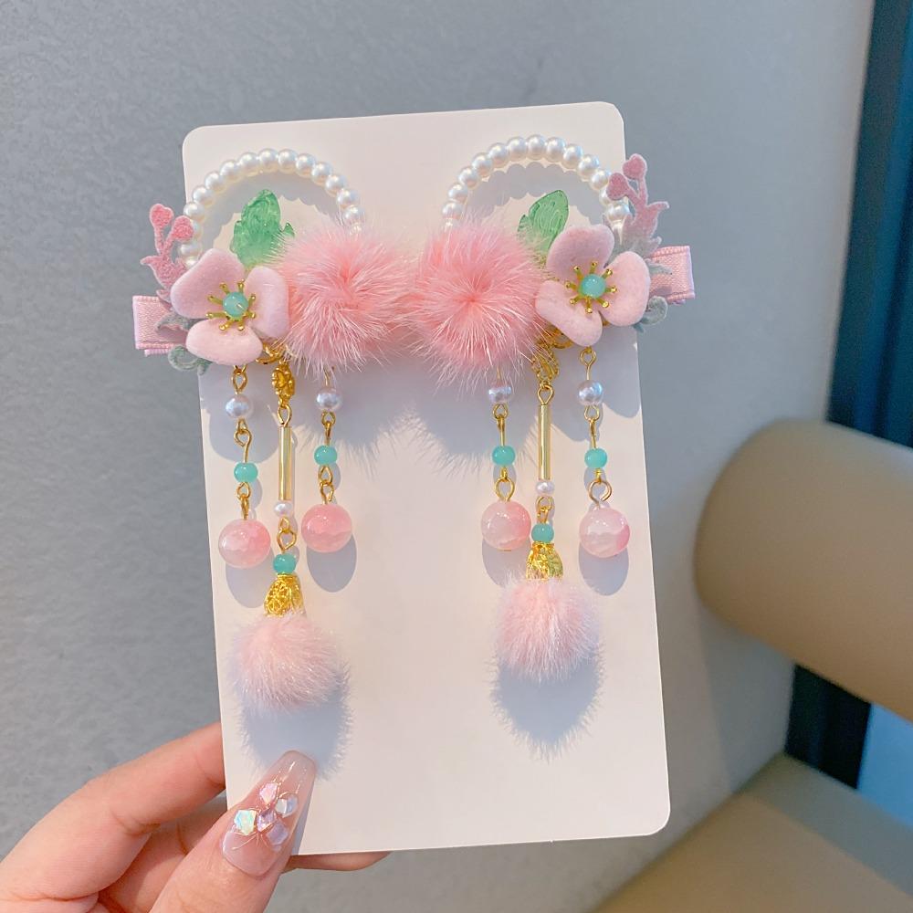 Tang Suit New Year Barrettes Hanfu Headwear Ancient Style Hair Clip  Winter