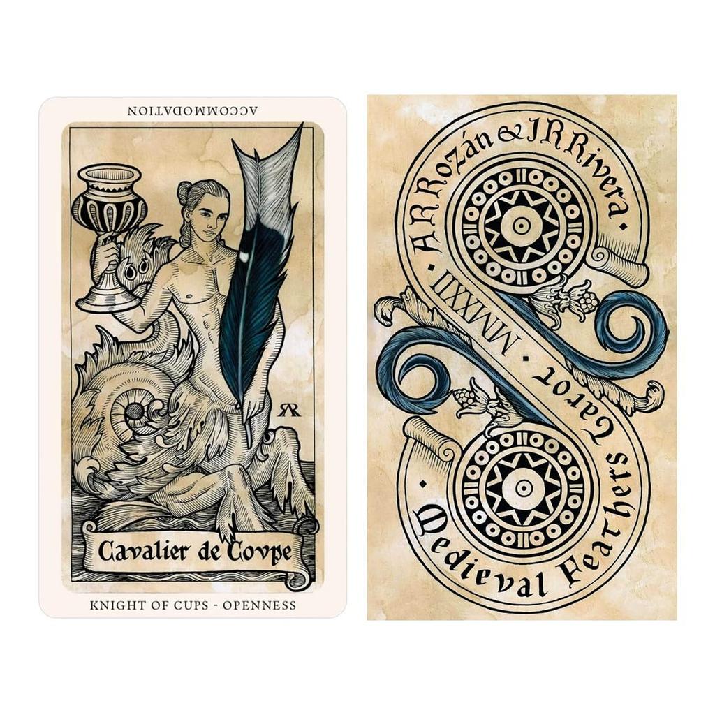 Kancharo Tarot Card Set Medieval Feathers Includes Japanese Tarot Card Instructions Pouch 80-Card [The Tarot] & (Authentic)
