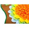 Interactive Snuffle Mat Dogs Cats 50x50cm Fleece Scent Enrichment Puzzle Feeding Orange Blue