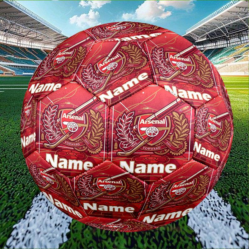 Benutzerdefinierter Name Personalisierter Arsenal F.C. Druck Größe 5 Fußball Training & Spiel Fußball, für Team, Kicken, Geschenk für Fußball-Enthusiasten