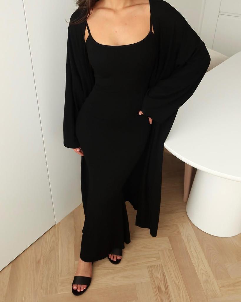 2025 Summer Women's Cardigan and Dress Set - Elegant and Casual Style