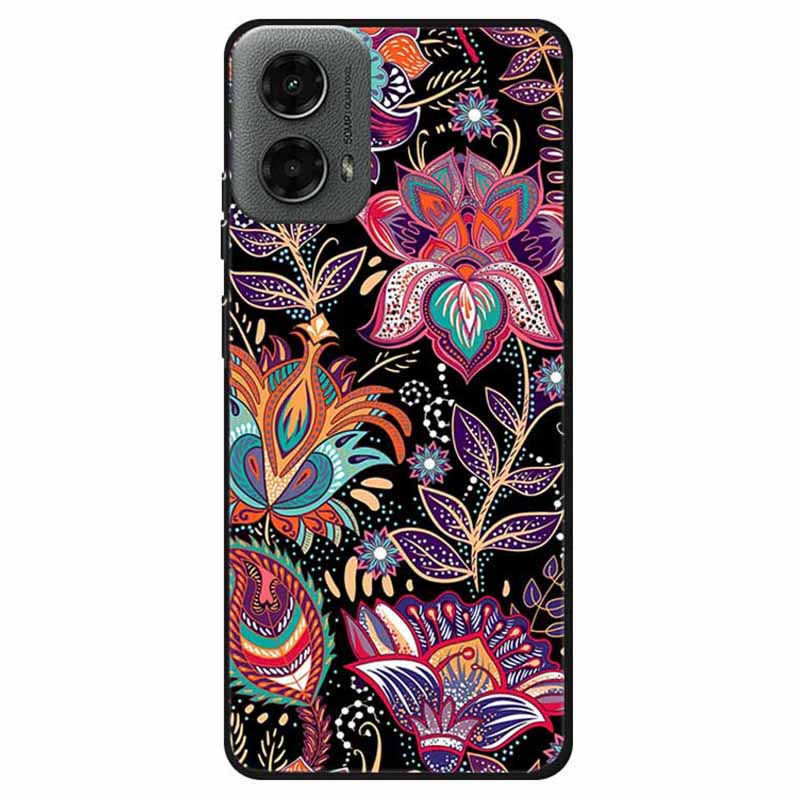 Dla Motoroli Moto G 5G (2024) Etui Miękkie TPU Wzór Telefon Pokrowiec