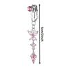 xiaoxin Clip-on Navel Ring - Non-hole Fake Belly Button Butterfly Heart Body Piercing Jewelry
