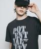 BUNKERBUSTER Grunge Lettering Print Short Sleeve T-Shirt Mq7Tu426_Charcoal