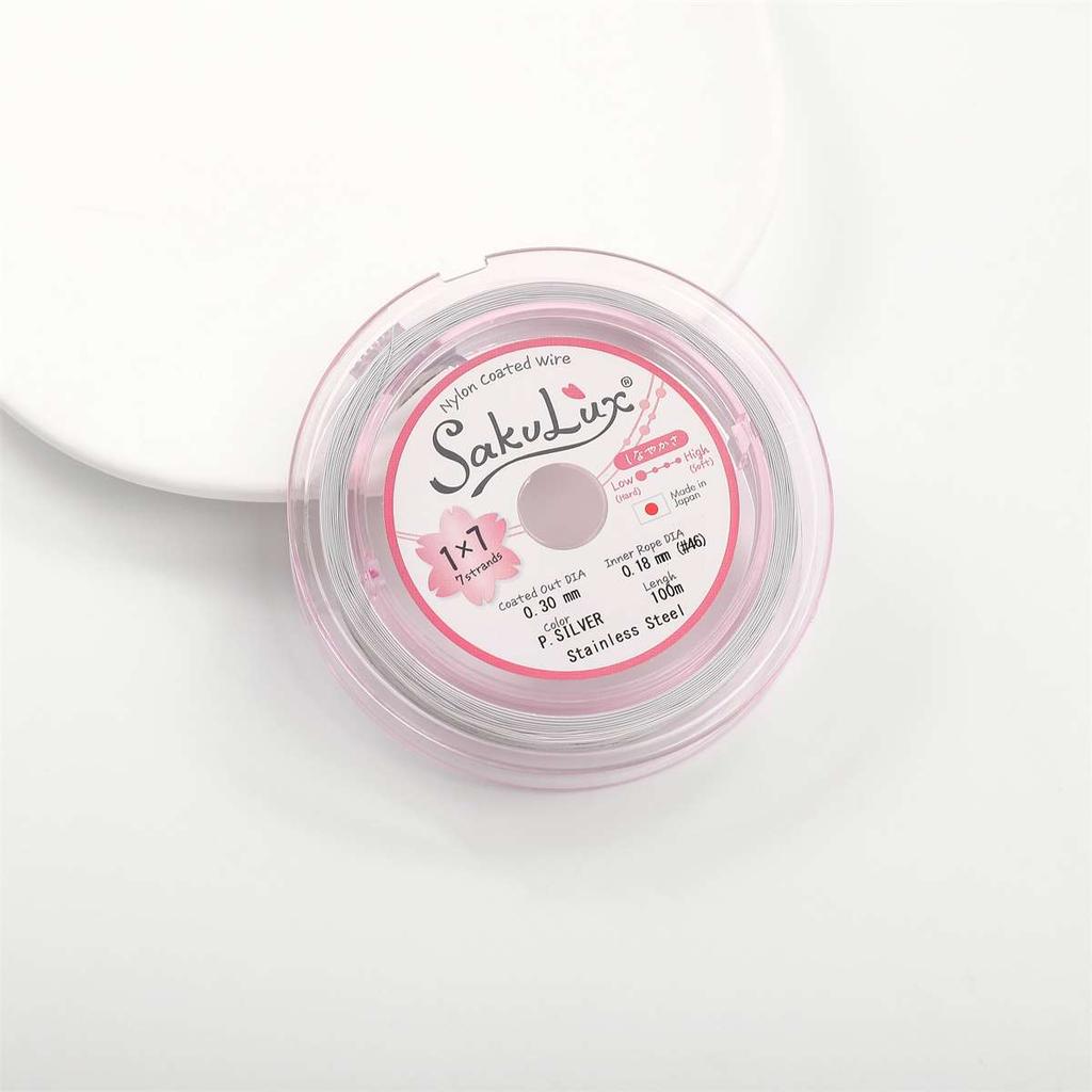 Fil d'acier souple flexible, 1 mètre, 0.3-0.6mm, 7 lignes pour collier de perles, Bracelet, accessoires de fabrication DIY