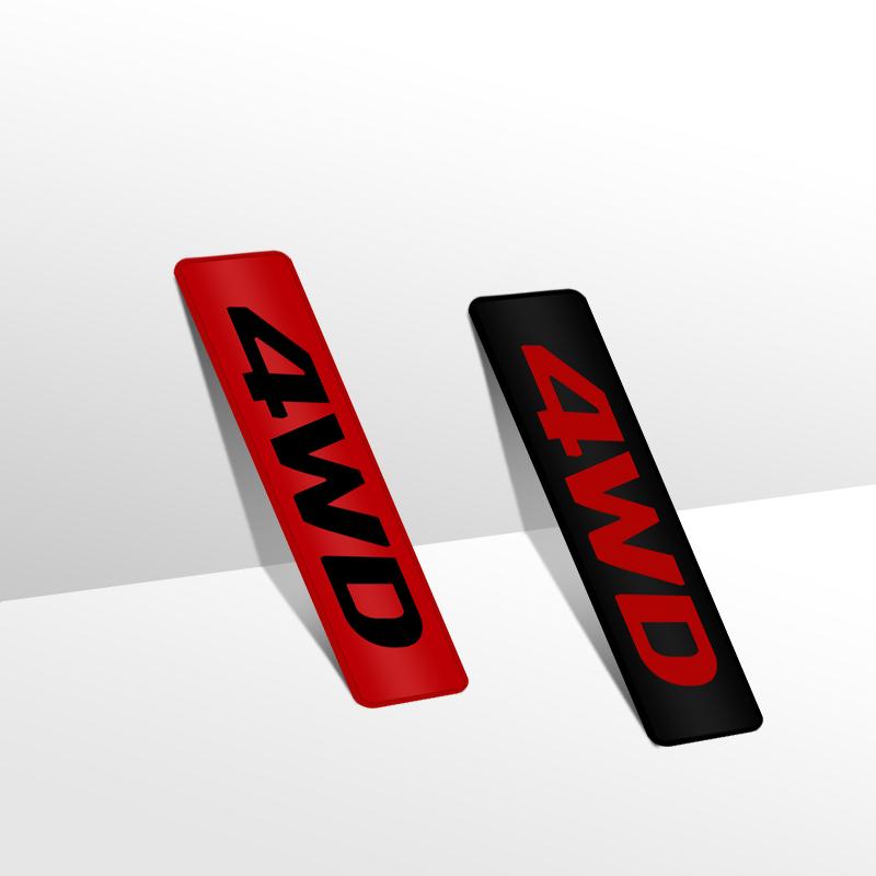 Auto Metal 4WD 4X4 SUV Logo 3D Badge Lettering Decals Trunk Sticker For JEEP Toyota Subaru Mitsubishi Nissan Hyundai Car Styling po1